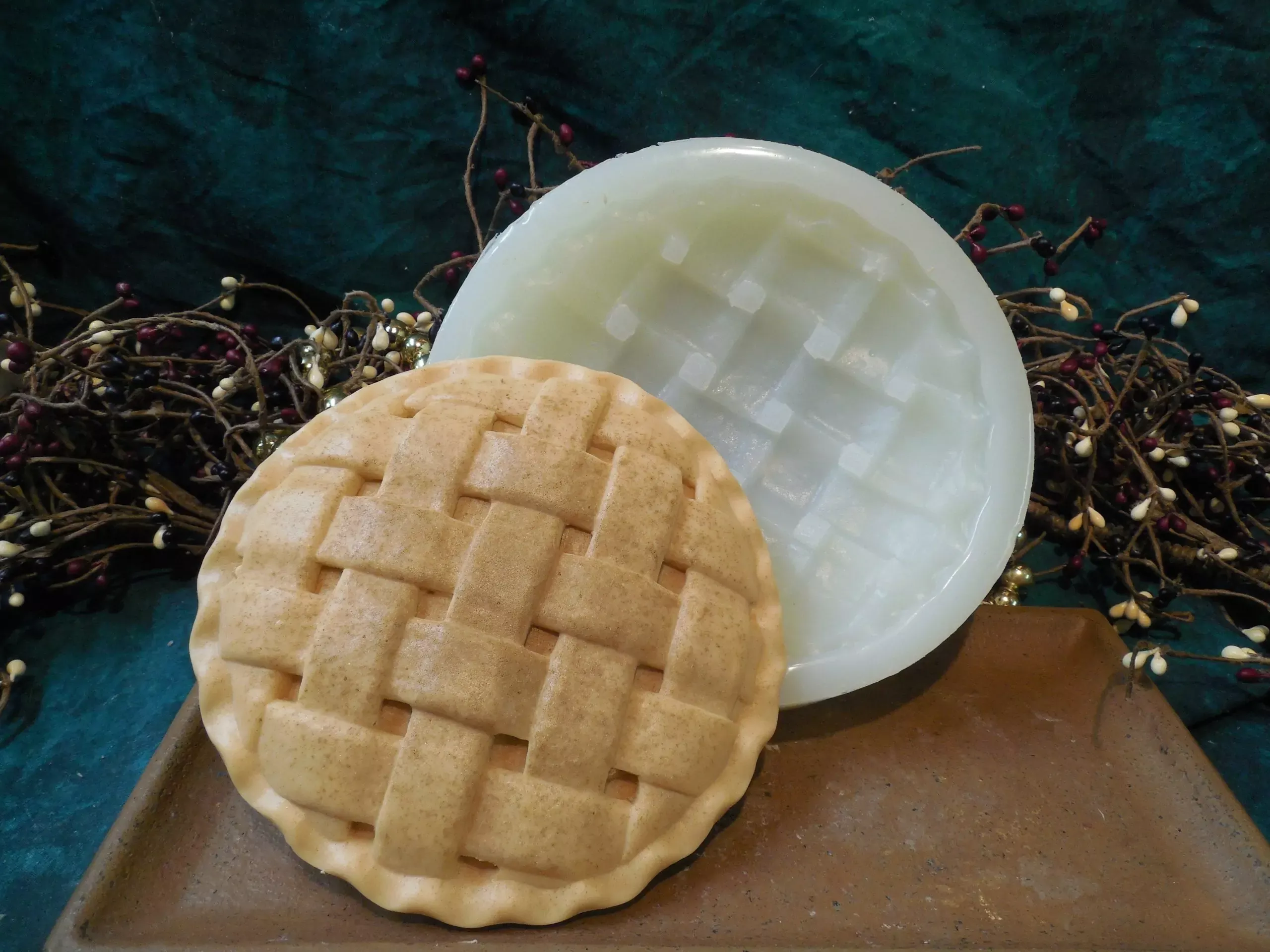 Lattice Pie Crust Topper 5 3/4-Inch Silicone Mold 1013