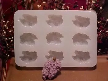 Lilac Bloom Tarts 9 Cavity Silicone Mold 225