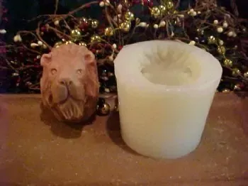 Lion Small Soap 1 Cavity Silicone Mold 1367