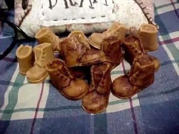 Little Old Vintage Boots Embeds Silicone Mold 535