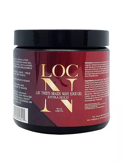Loc N Twists Braids Wave Edge Gel Extra Hold 16oz