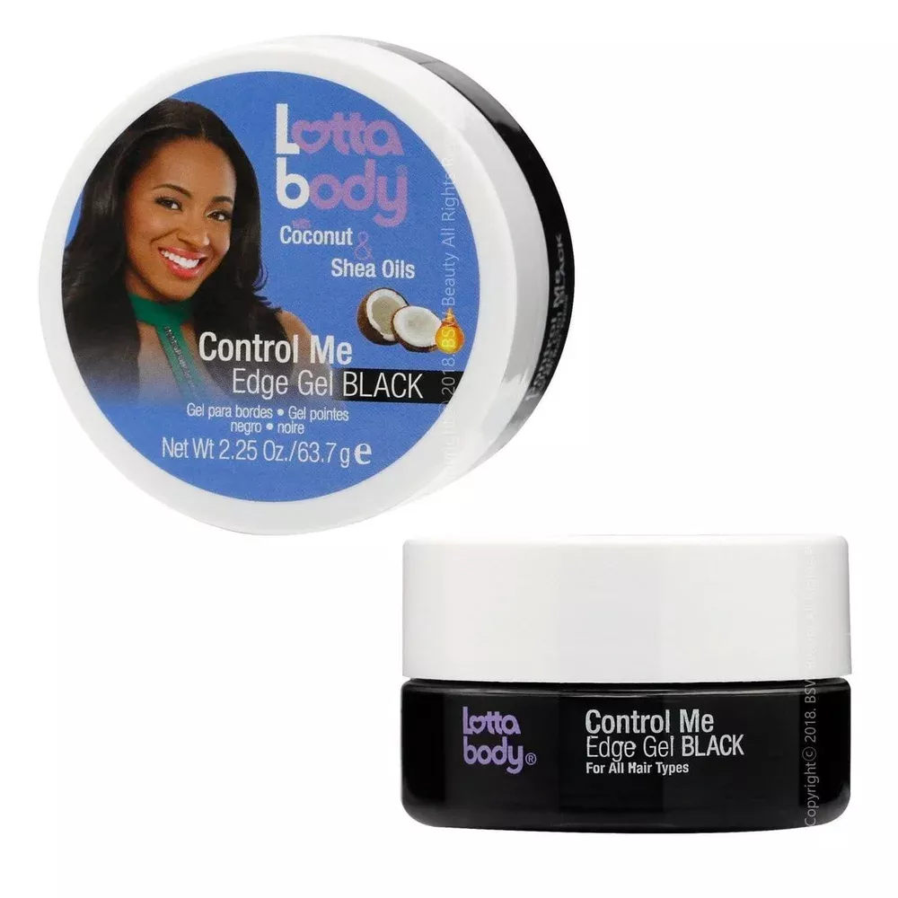 Lottabody Coconut & Shea Oils Control Me Edge Gel, Black