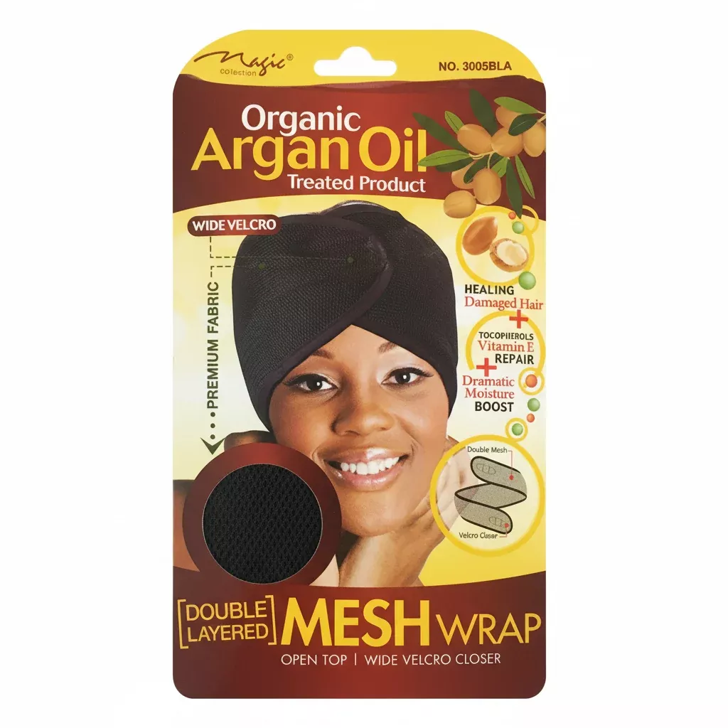 Magic Collection Organic Argan Oil Mesh Wrap - 3005BLA