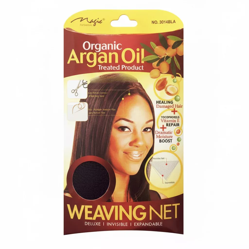 Magic Collection Organic Argan Oil Treated Weaving Net- 3014BLA