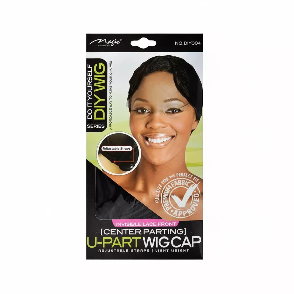 Magic Collection Side Parting U-Part Wig Cap BlackDIY004