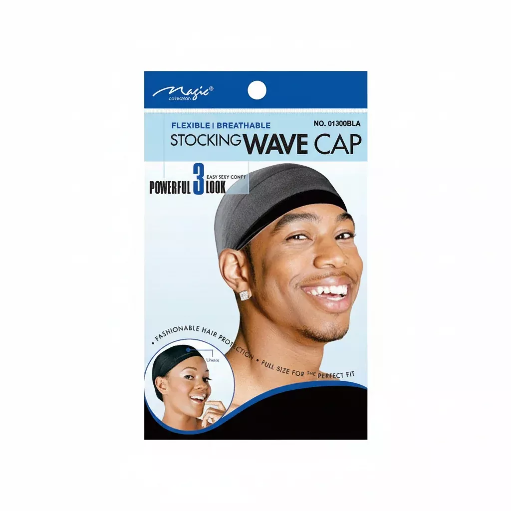 Magic Collection Stocking Wave Cap- 01300BLA