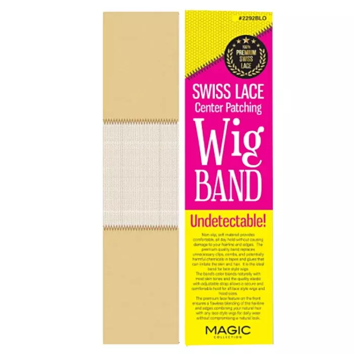 Magic Collection Swiss Lace Center Patching Wig Band