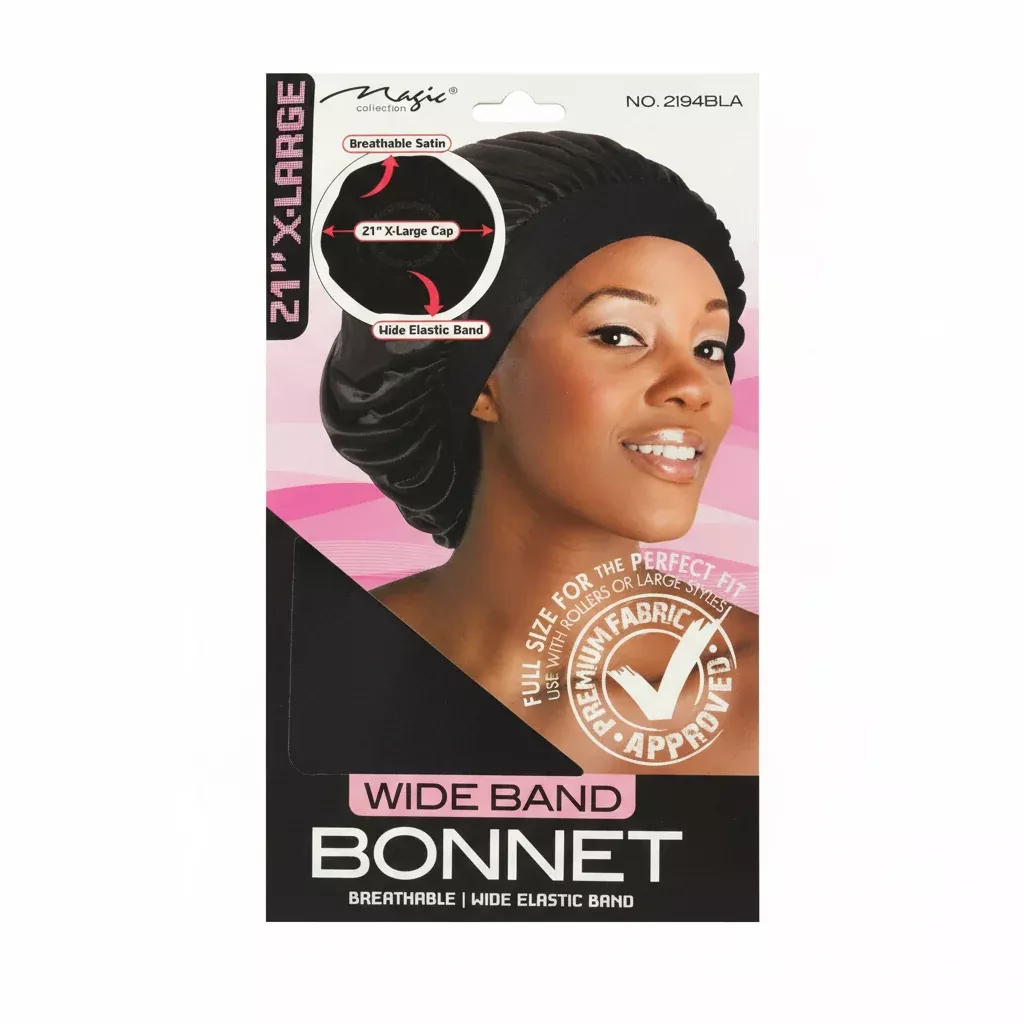 Magic Collection Wide Band Bonnet - 2194BLA