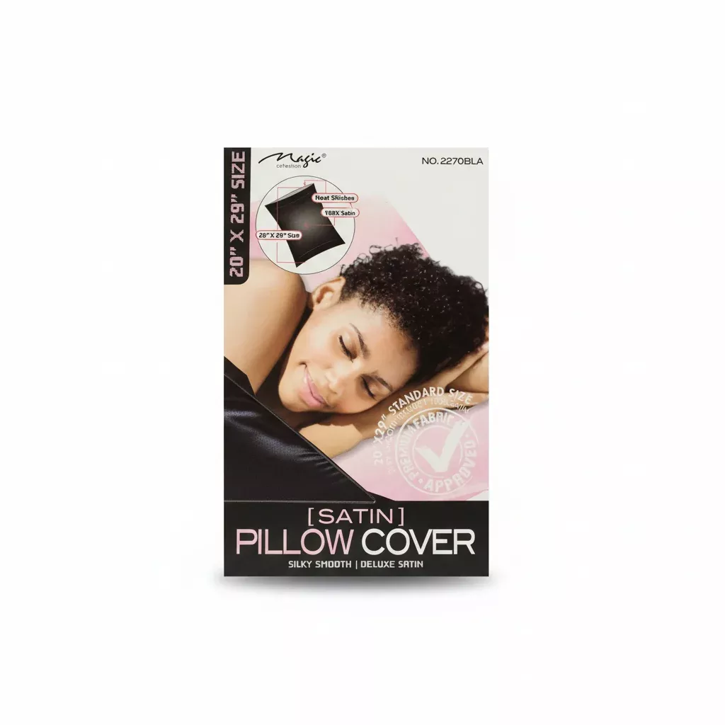 Magic CollectionSatin Pillow Cover - 2270BLA