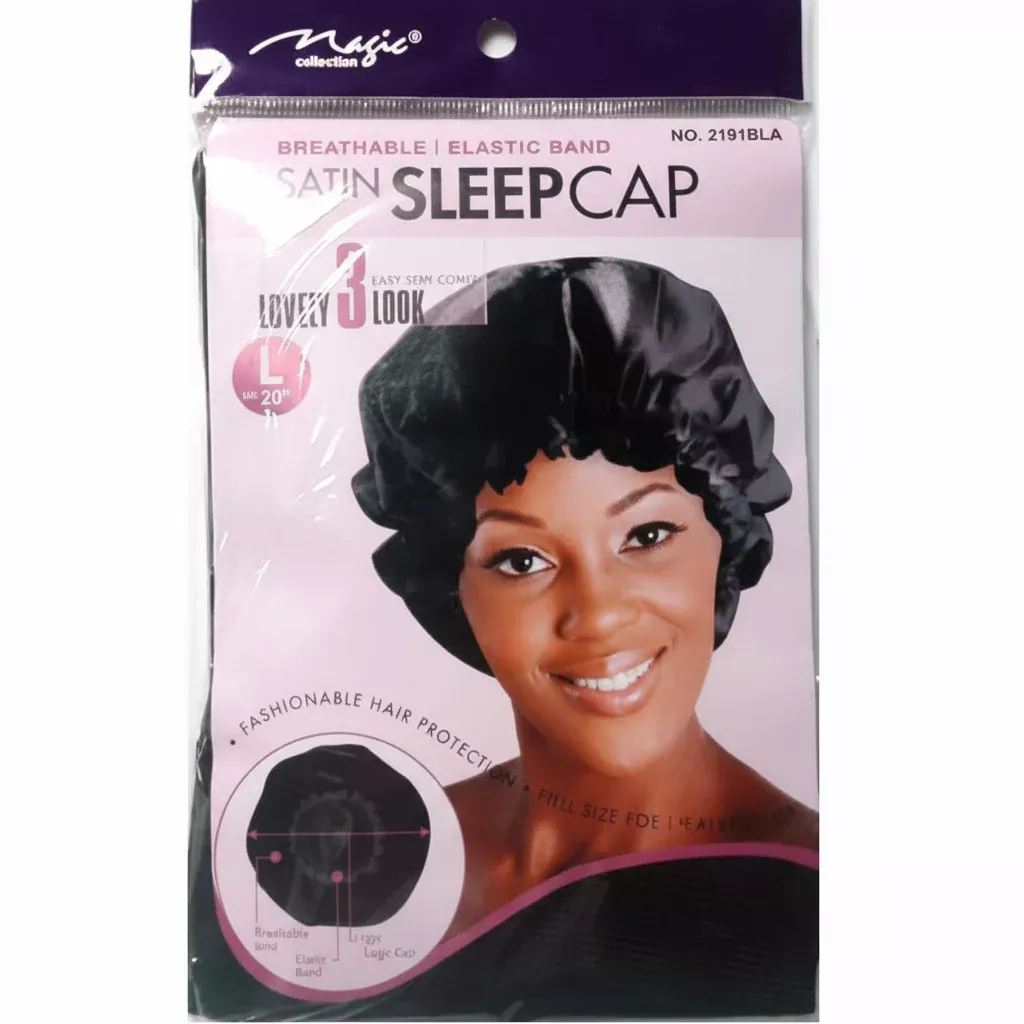Magic CollectionSatin SleepCap -2191BLA