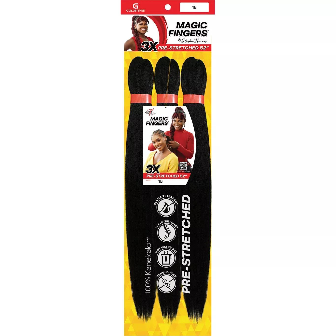 Magic Fingers: 3X Pre-Stretched 52″