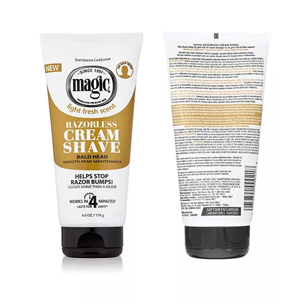 Magic Razorless Cream Shave for Bald Heads