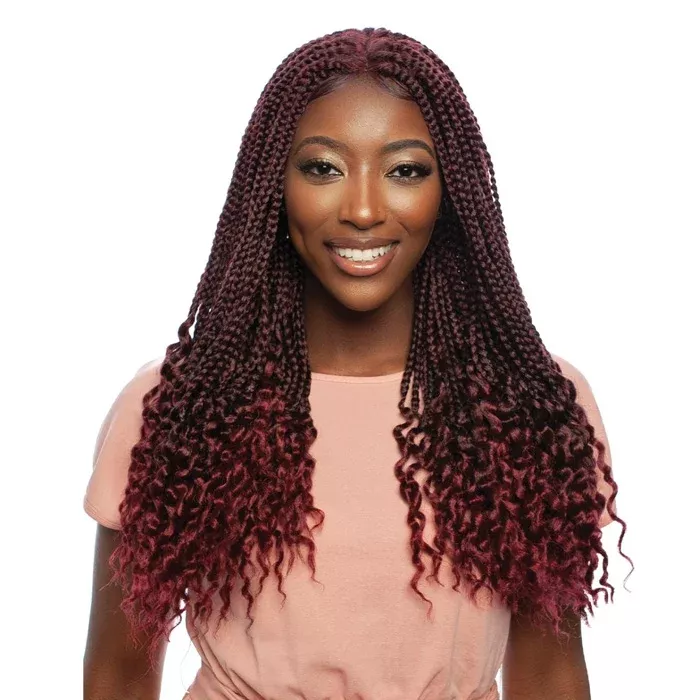 Mane Concept 4" Deep HD Inspire Braid Lace Wig - RCHB102 CRIMP ENDS BOX BRAID 22"