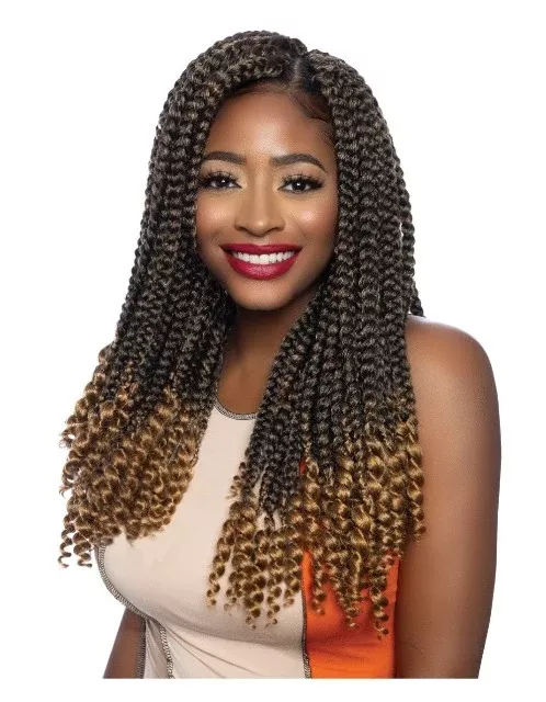 Mane Concept Afri Naptural 2X CURLY ENDS JUMBO BOX Braid 18″ (BOX208)