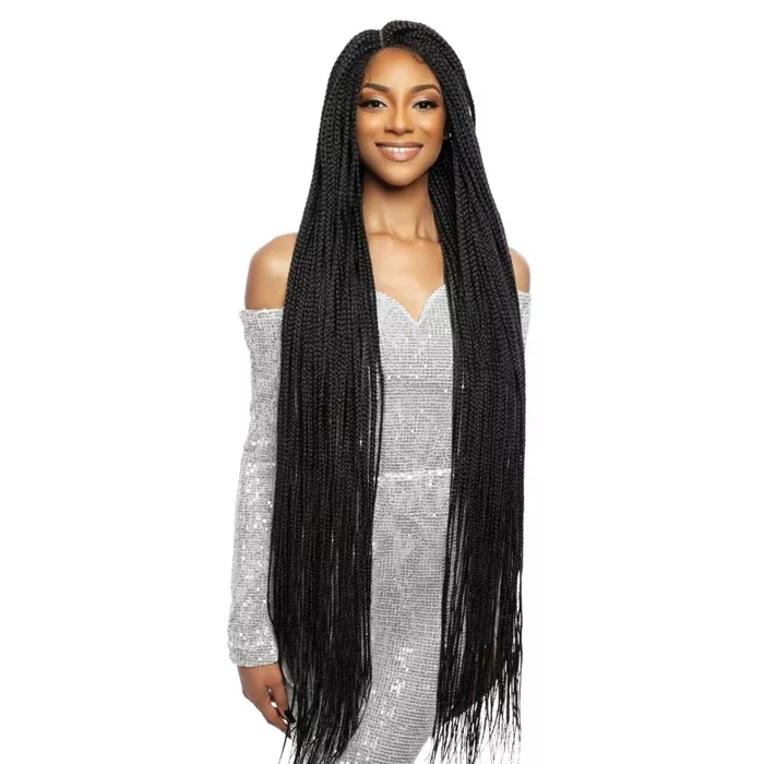 Mane Concept Inspire Braid 4x4 HD Lace Front Wig - RCHB203 BOX BRAID 46"