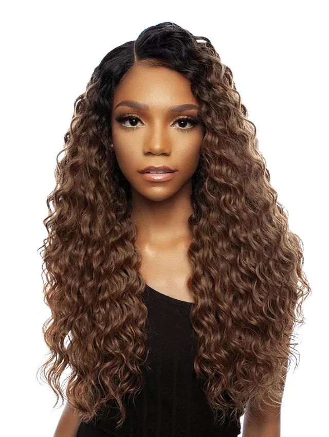 Mane Concept Mega Brazilian Multi Pack MEGA LOOSE DEEP Weave 3pc with HD Closure 14-16-18