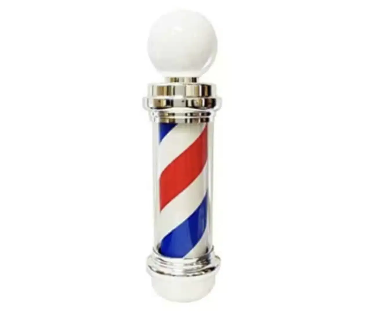 MANE TAME Barber Pole with LED Lamp