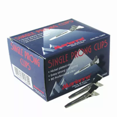 MARIANNA STEEL SINGLE PRONG CURL CLIPS 80/BOX