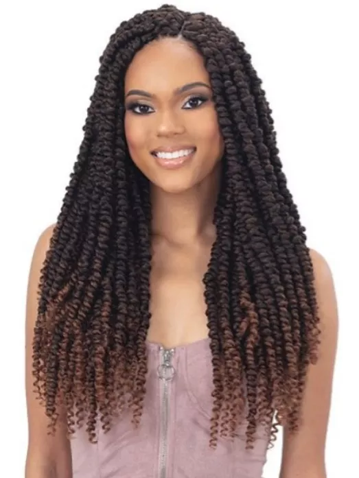MAYDE BEAUTY CURLY POP CROCHET BRAID 3X PASSION POP 18 "