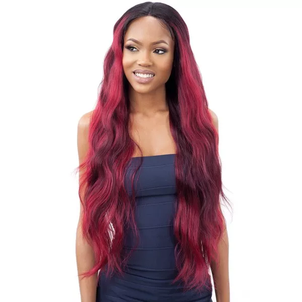 MAYDE BEAUTY SYNTHETIC 5 " LACE AND LACE FRONT WIG - CASCADE