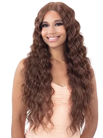 MAYDE BEAUTY SYNTHETIC 5 " LACE & LACE FRONT WIG - DEEP CRIMP CURL