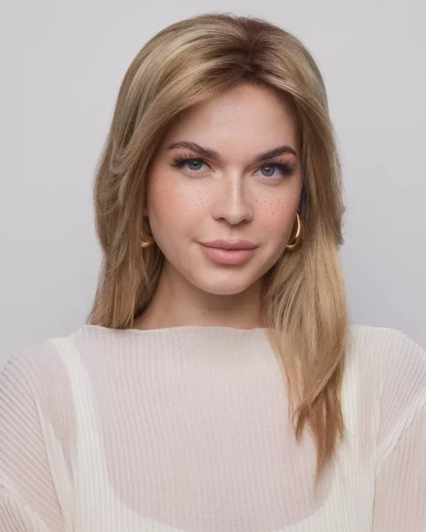 Medium Top Piece Monofilament Synthetic Wiglet by Amore