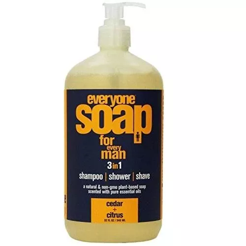 Men 3-in-1 Shampoo, Shower & Shaving Soap – Cedar & Citrus
