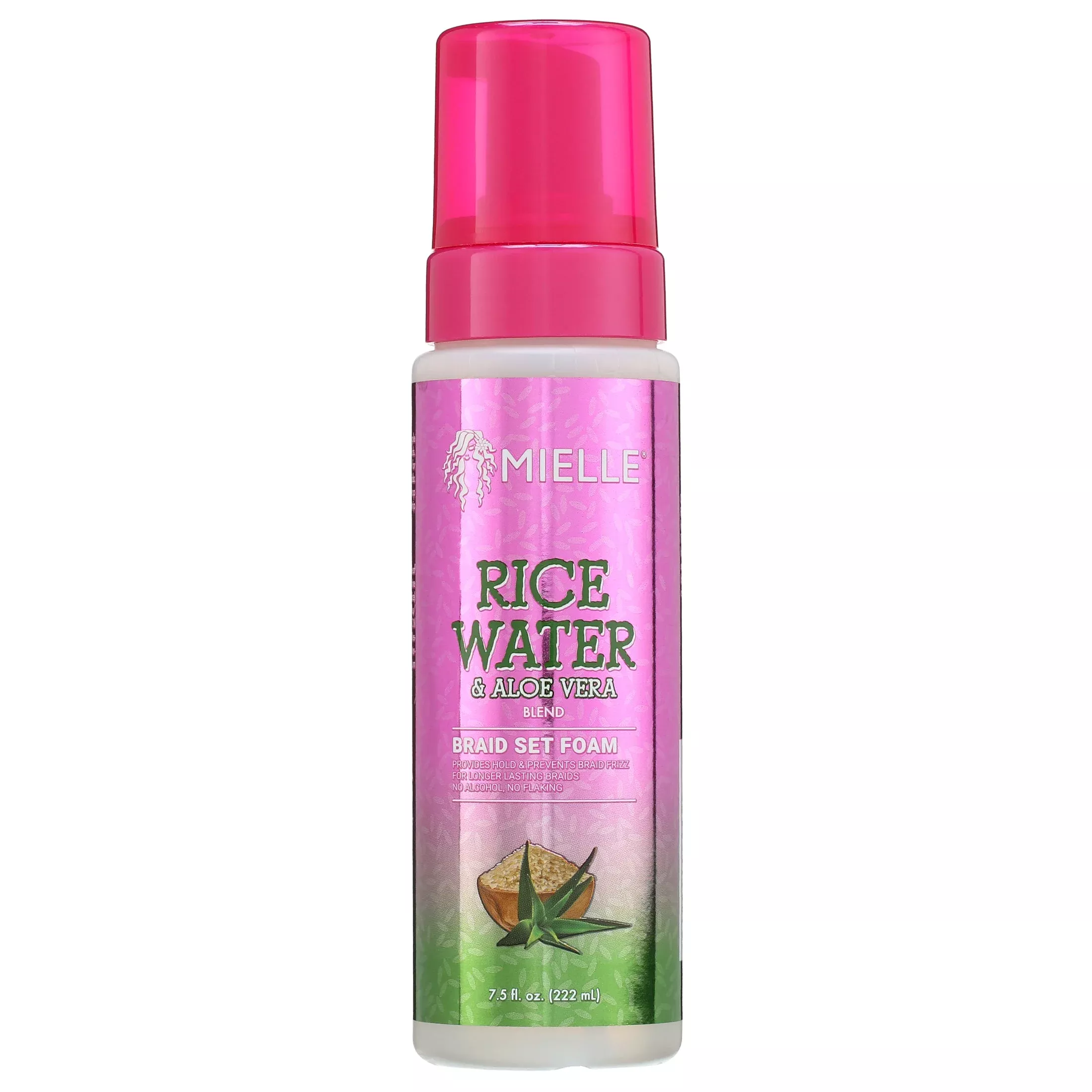 Mielle Rice Water & Aloe Braid Foam Mousse 7.5oz