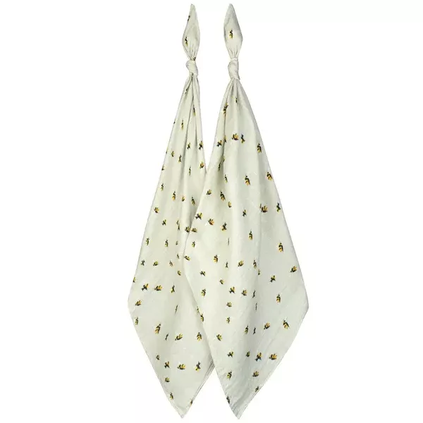 MILKBARN BAMBOO BURP CLOTH BUBLEBEE SET