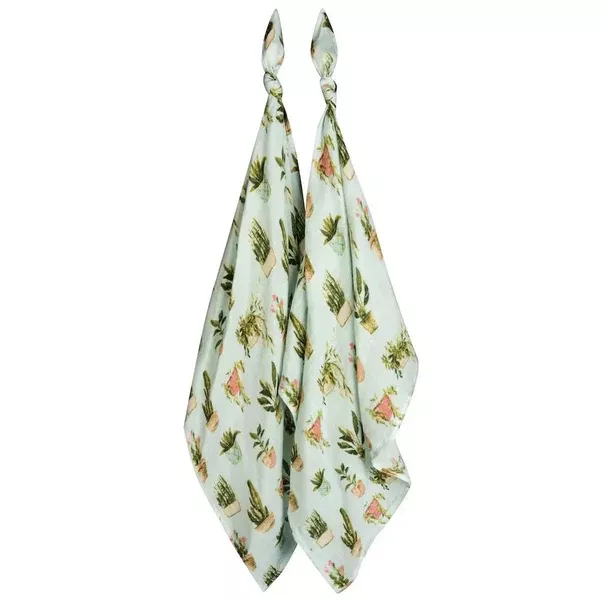 MILKBARN BAMBOO BURP CLOTH POTTED PLANTS SET
