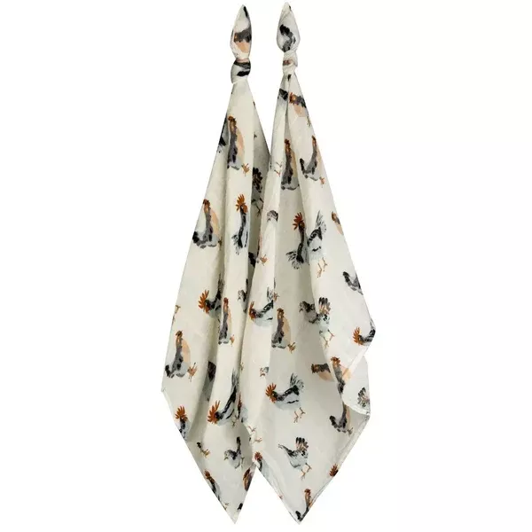 MILKBARN ORGANIC BURP CLOTH CHICKEN SET