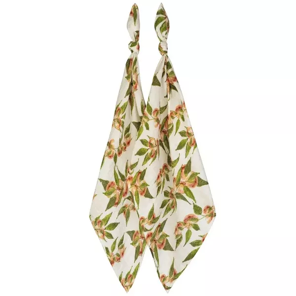 MILKBARN ORGANIC BURP CLOTH PEACHES SET