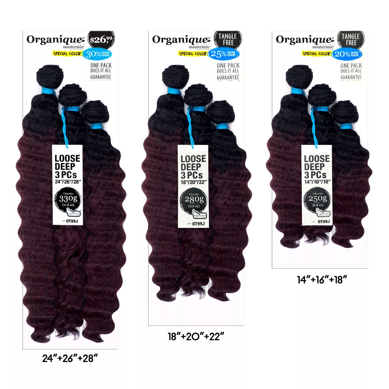 Milky Way Weave Organique Loose Deep 3Pcs