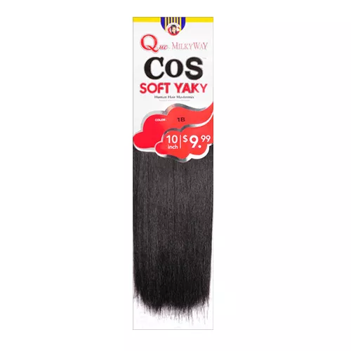MilkyWay Que Human Hair Blend Weave Cos Soft Yaky