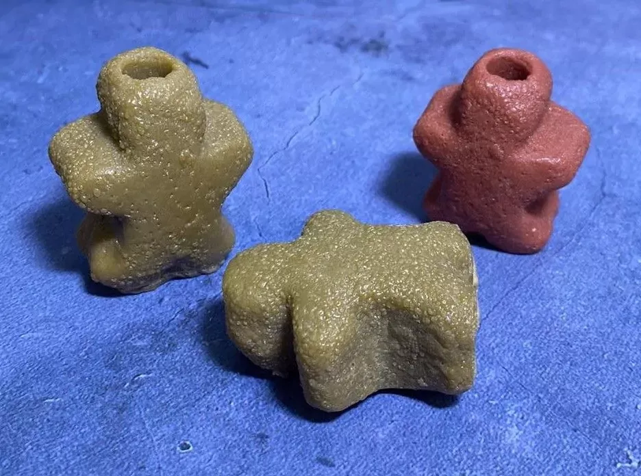 Mini Gingerbread Man Silicone Mold Straw Topper 1 Cavity 1784