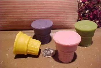 Mini Ice Cream Cone 1 Cavity Silicone Mold1292