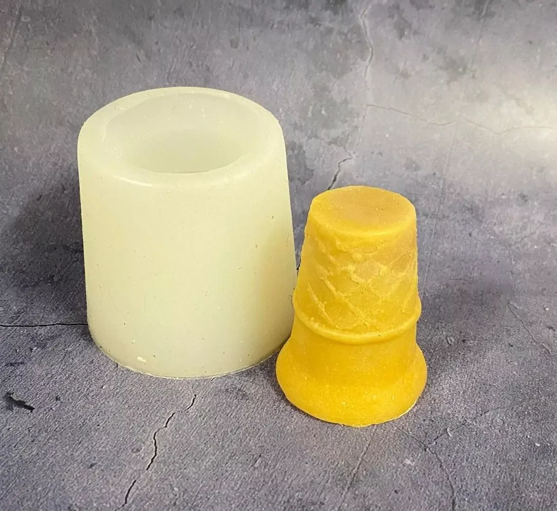 Mini Ice Cream Cone Embed 1 Cavity Silicone Mold 1736