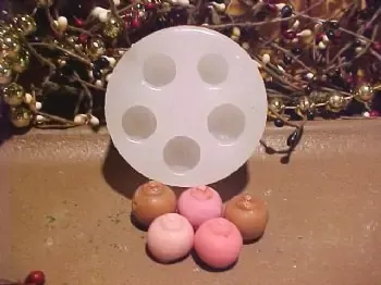 Mini Mini Boob Embeds 5 Cavity Silicone Mold 1270