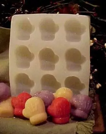 Mini Mitten Embeds 9 Cavity Silicone Mold 5486