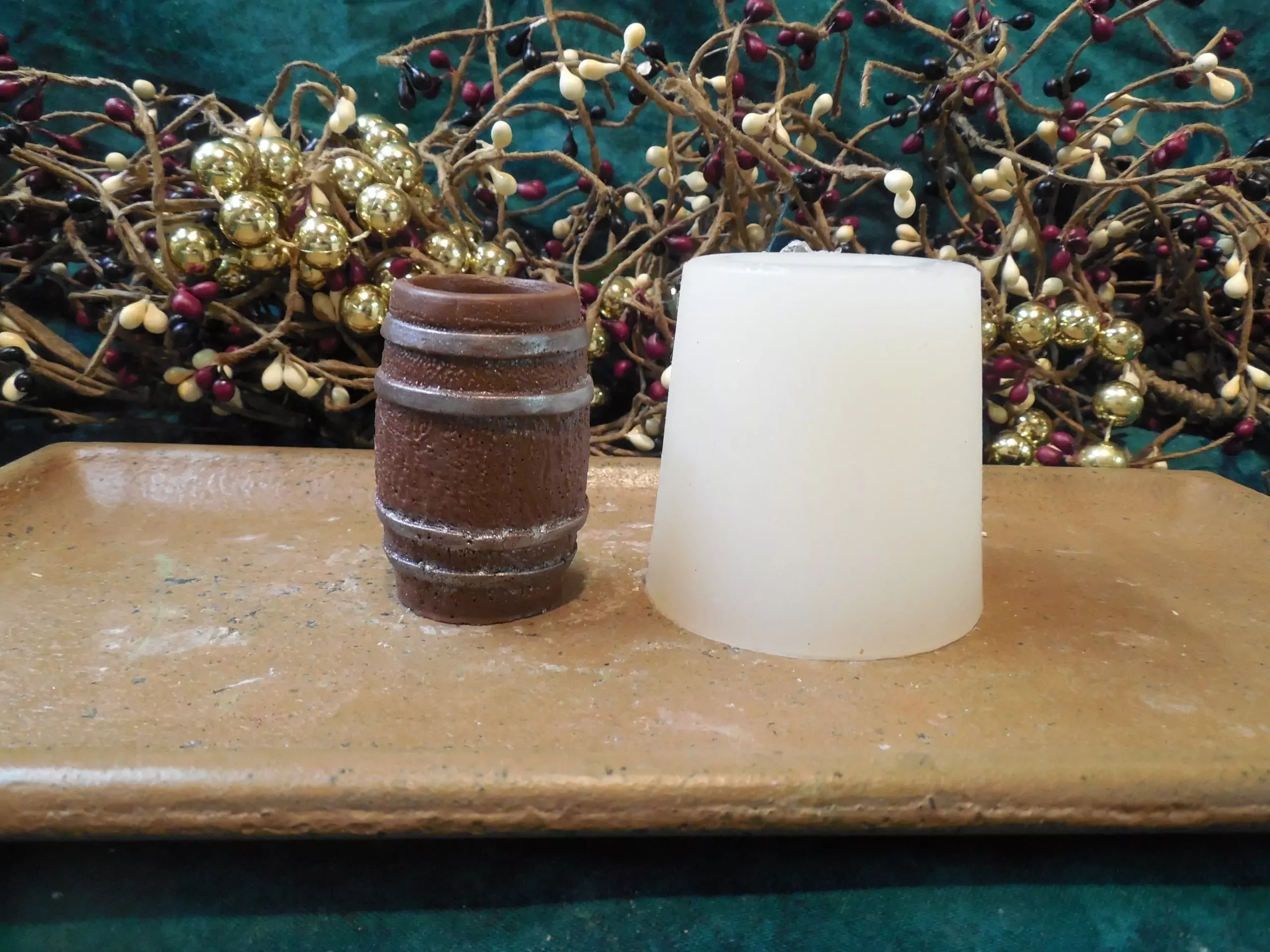 Mini Oak Barrel Tart 1 Cavity Silicone Mold 1876