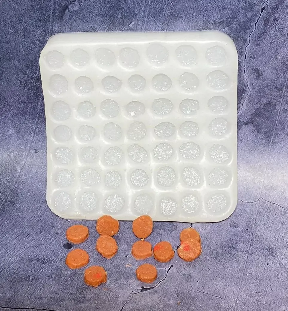 Mini Pepperoni Embeds 49 Cavity Silicone Mold 5003