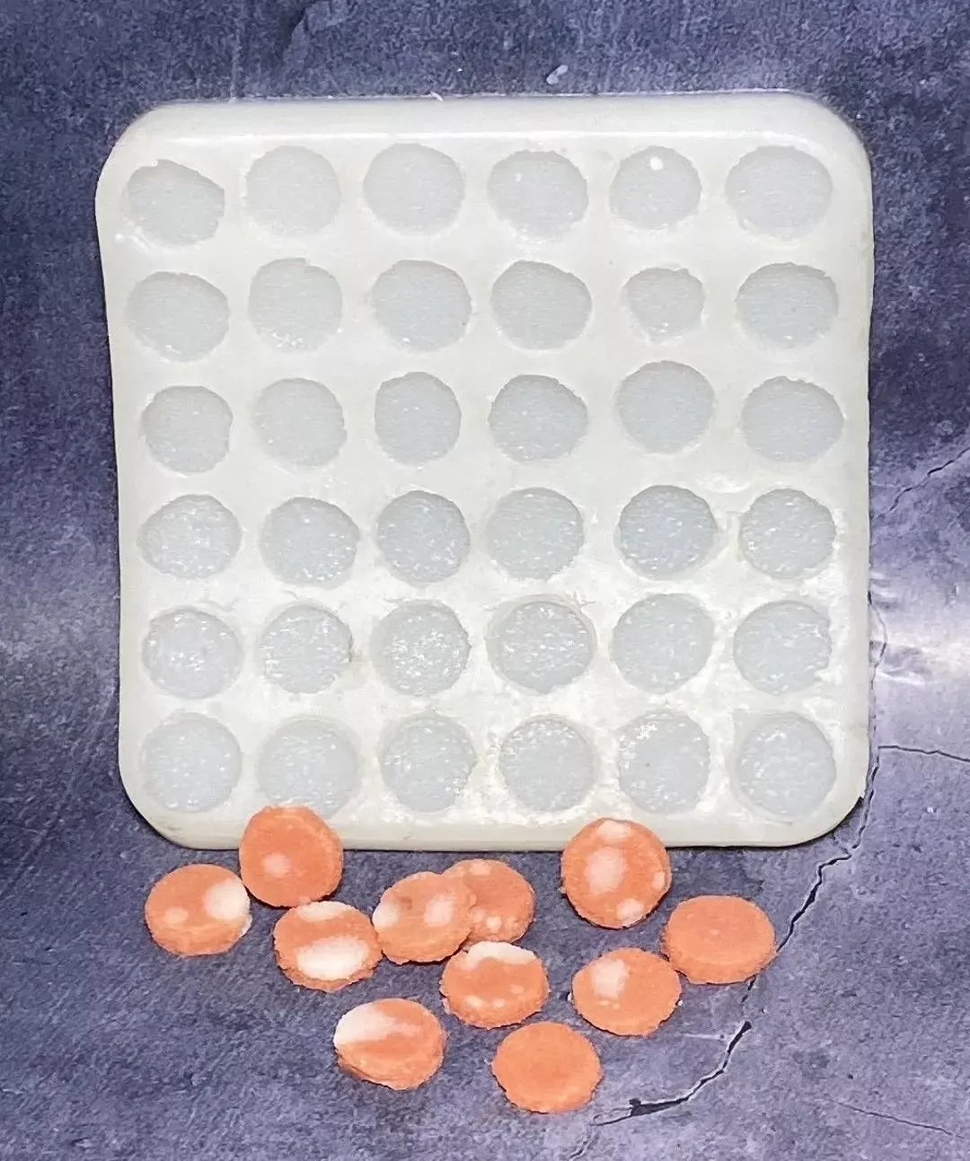 Mini Salami Embeds 36 Cavity Silicone Mold 5002