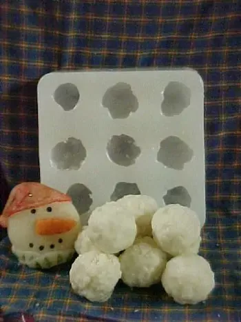 Mini Snowball Tarts 9 Cavity Silicone Mold 1515