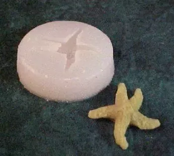Mini Starfish Embed 1 Cavity Silicone Mold 2540