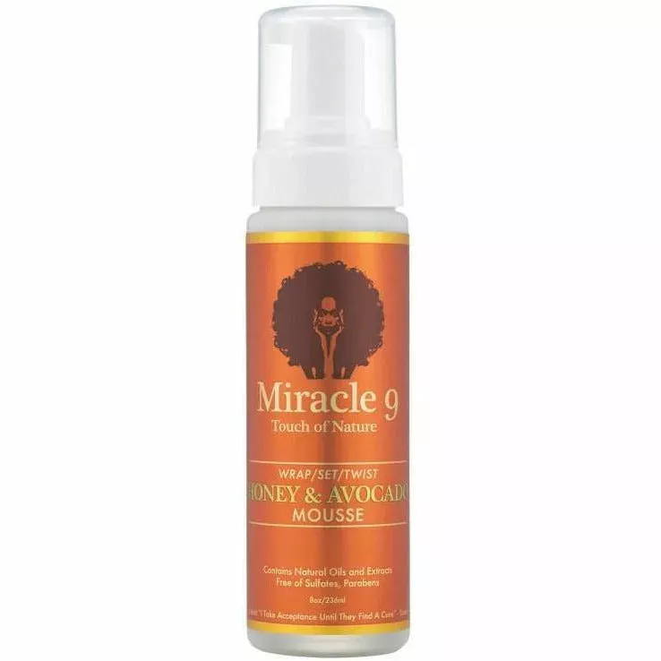 Miracle 9: Wrap/Set/Twist Honey & Avocado Mousse 8oz