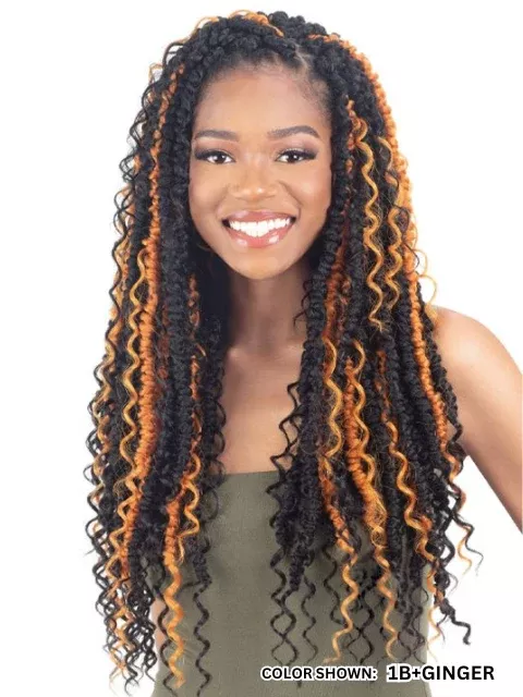 Model Model Glance 3X AFRO WATER PASSION TWIST Crochet Braid 20