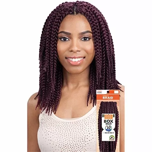 MODEL MODEL GLANCE BRAID MEGA BOX BRAID 10 "