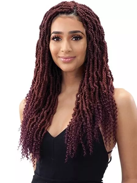 MODEL MODEL SYNTHETIC PRE LOOPED CROCHET GLANCE BRAID - 2X BOMB TWIST 18 "