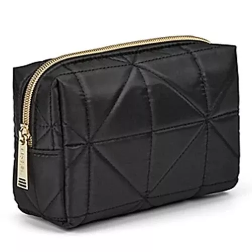 Modella Quilted Cosmetic Bag Black