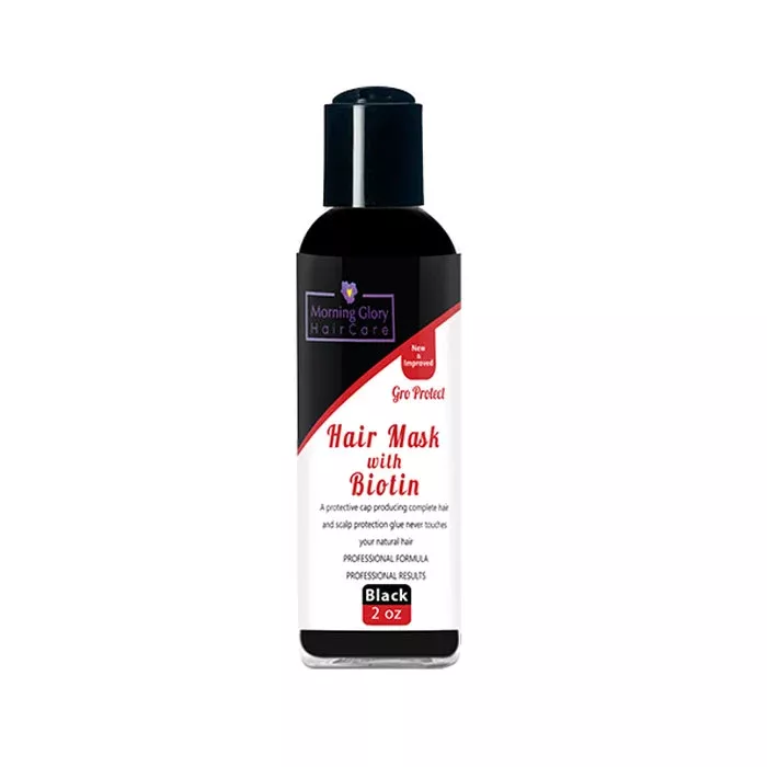 Morning Glory Gro-Protect Solutions Hair Mask with Biotin - Black 2oz